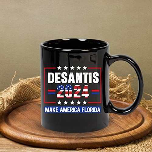 UrVog Desantis 2024 Amerika Florida Seramik Kahve Kupa - Bira Stein - Su Şişesi, Bir Boyut, 22 oz yapın. Bira Stein