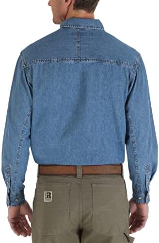 Wrangler Riggs İş Giysisi erkek Logger Dimi Uzun Kollu İş Gömleği
