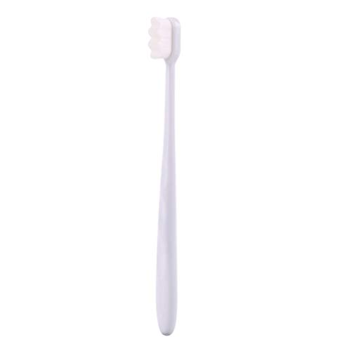 Sağlıklı Çocuklar Araçları Yumuşak Kıl Diş Fırçası Ağız Temizleme Fırçaları Ağız Bakımı için (Beyaz Saç ve beyaz kol)