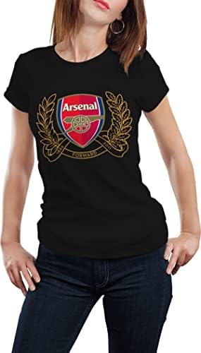 Arsenal FC İleri gömlek Unisex Hipster Hip-Hop Mens kadınlar için pamuk moda T-Shirt siyah