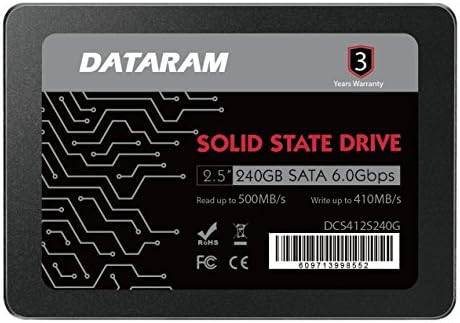 Dataram 240 GB 2.5 SSD Sürücü Katı Hal Sürücü ile Uyumlu ASROCK FATAL1TY X99X Katil