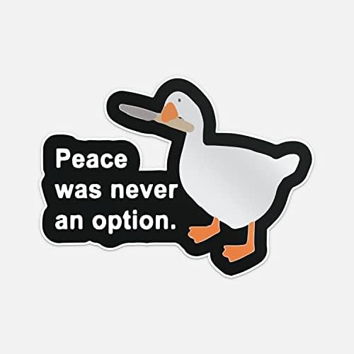 Barış Asla bir Seçenek değildi Sticker Araba Tampon Vinil Çıkartması-Daha Uzun Yan 5