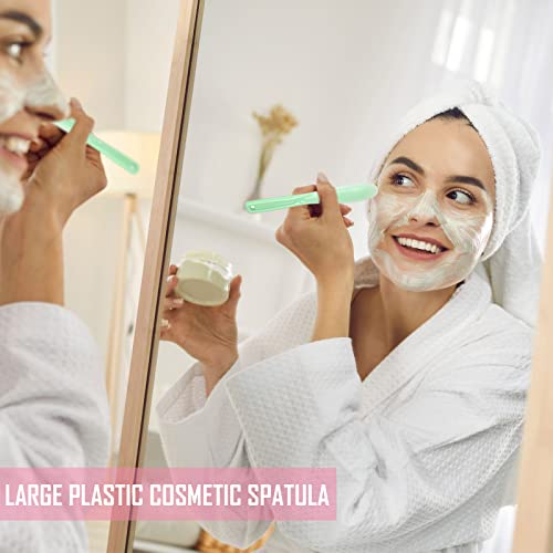10 Adet Plastik Kozmetik Spatula Jöle Maskesi Spatula Cilt Bakımı Losyonu Yüz Bakımı için Tek Kullanımlık Spatula