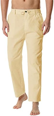 MIASHUI 8 Yıl Hafif Ev Pamuk - erkek Pantolon Elastik Gevşek Rahat Bel Pantolon erkek Pantolon Erkek