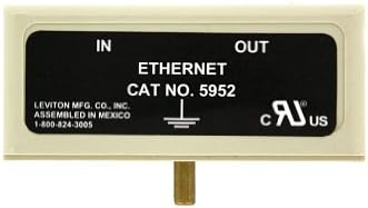 Leviton 5952-ET Ethernet Eklenti Modülleri, 5950 Serisi Eklenti Dalgalanma Merkezleri için, Bej