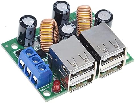 KENID 4 Dört USB Bağlantı Noktası A5268 Adım Aşağı Güç Kaynağı Dönüştürücü devre kartı modülü DC 12V 24V 40V için