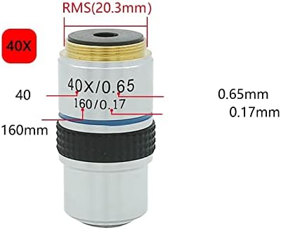 Mikroskop Aksesuarları Kiti Yetişkinler için 4X 10X 40X 100X Mikroskop Objektif Lens Renksiz Objektif Mikroskop Parçaları
