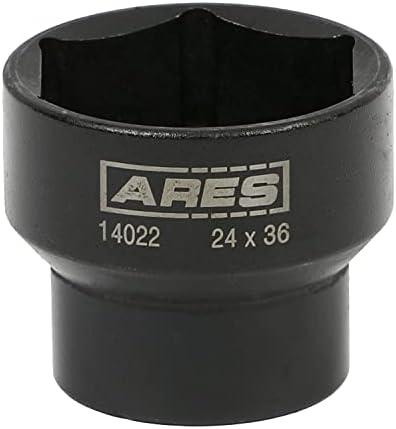 ARES 14022-2'si 1 arada yakit filtresi 24mm x 36mm Çevirme Soketi-Ford Power Stroke 2003-2010 6.0 L ve 6.4 L Dizel