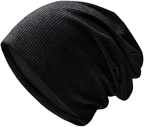 Bayan Slouch Kasketleri Kış Katı Şapka Örme Yumuşak erkek Sonbahar Şapka Kış ve Renk Slouch Hafif ve