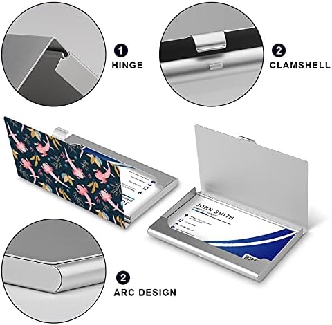 Axolotl Deniz Ot Baskı kartvizit kutusu Metal Tutucu cüzdan İsim Kartları Organizatör Sevimli