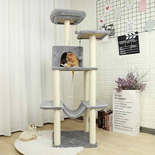 Miwaimao Hızlı Yurtiçi Teslimat Pet Kedi Ağacı Kulesi Kınamak Evi Scratcher Sonrası Oyuncak Kedi Yavru Kedi Atlama