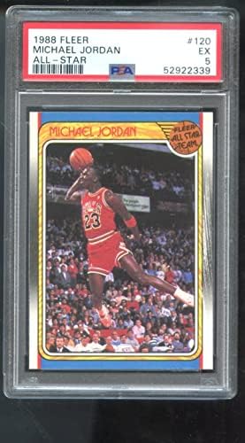 1988-89 Fleer 120 Michael Jordan PSA 5 Dereceli Basketbol Kartı OLARAK All-Star NBA-İmzasız Basketbol Kartları