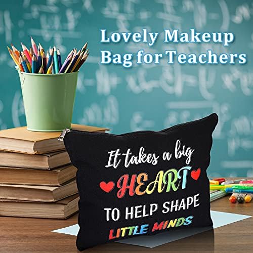 3 Parça Makyaj Çantaları Seyahat Kılıfları Öğretmen Malzemeleri Sınıf için Kişiselleştirilmiş Kozmetik Durumlarda