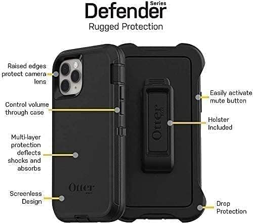 Apple iPhone 12 Mini için OtterBox DEFENDER SERİSİ Kılıf ve Kılıf - Siyah