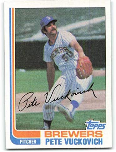 1982 Topps 643 Pete Vuckovich NM-Milwaukee Bira Fabrikası Beyzbol Dağı