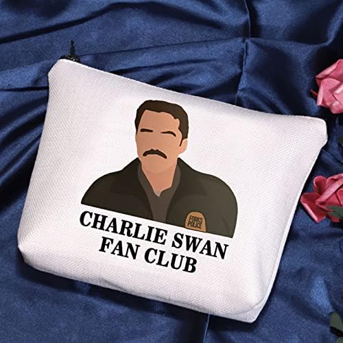 POFULL vampir Mal vampir Charlie Swan Fan Kulübü Kozmetik Çantası vampir Alıntı Makyaj Çantası (Charlie Swan çantası)