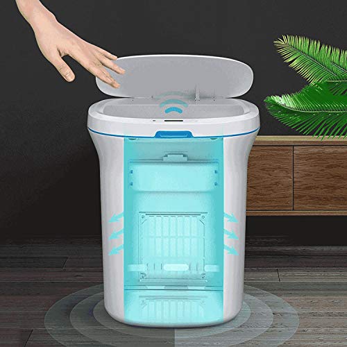 WENLII Yaratıcı Elektrikli çöp tenekesi Ev İndüksiyon çöp tenekesi kapaklı Akıllı Fotoselli Mutfak Tuvalet çöp tenekesi