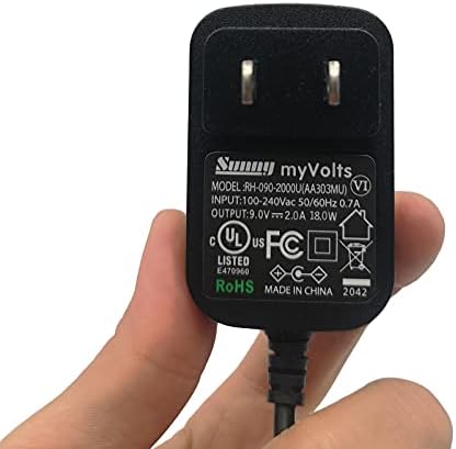 MyVolts 9V Güç Kaynağı Adaptörü ile Uyumlu/Brother PT-1005 Etiket Yazıcısı için Yedek - ABD Plug