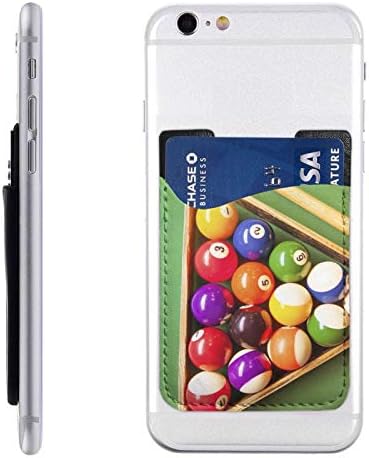 Bilardo Topları Desen (2) 3 m yapıştırıcı çubuk-On Kımlık kredi kartı cüzdanı telefon kılıfı Kılıfı Kol Cep