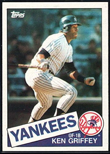1985 Topps Beyzbol 380 Ken Griffey Sr. New York Yankees Resmi MLB Ticaret Kartı (kullanılan stok fotoğraflar) Darphane