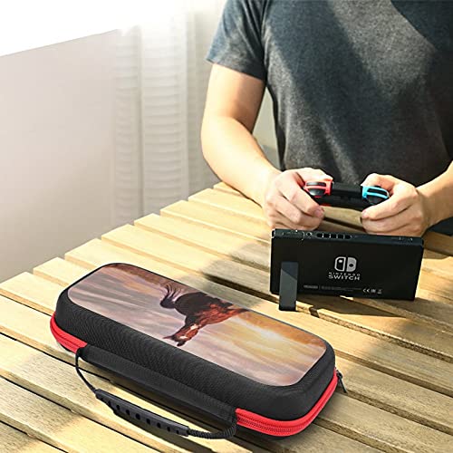 At Çim üzerinde Çalışan Seyahat Taşıma Çantası Tote Çanta Nintendo Anahtarı Aksesuarları İçin Tutar 20 Oyun kart çantası