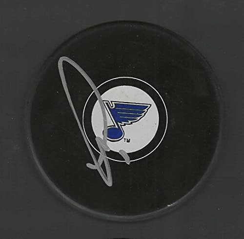 Thomas Greiss İmzalı St Louis Blues Diski-İmzalı NHL Diskleri
