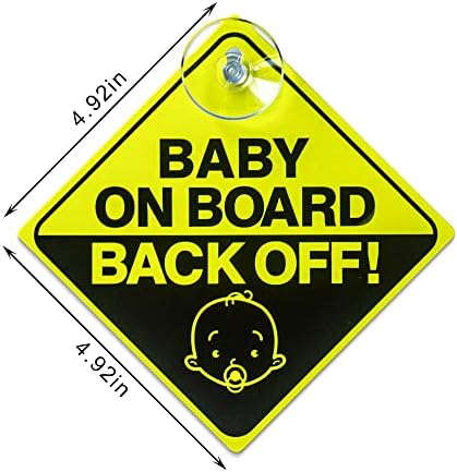 2 ADET Gemide Bebek Arabalar için Çıkartmalar, Gemide Bebek Araba İşaretleri Güvenlik Uyarı Çıkartmaları Yansıma için