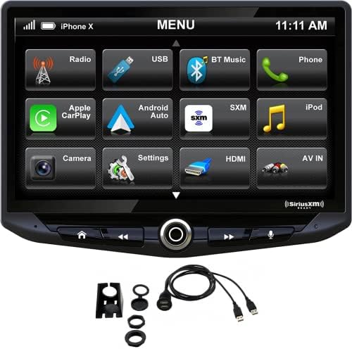STİNGER HEİGH10 10 Evrensel Multimedya Araç Stereo Kafa Ünitesi, Apple CarPlay, Android Auto, SiriusXM Hazır, Bluetooth,