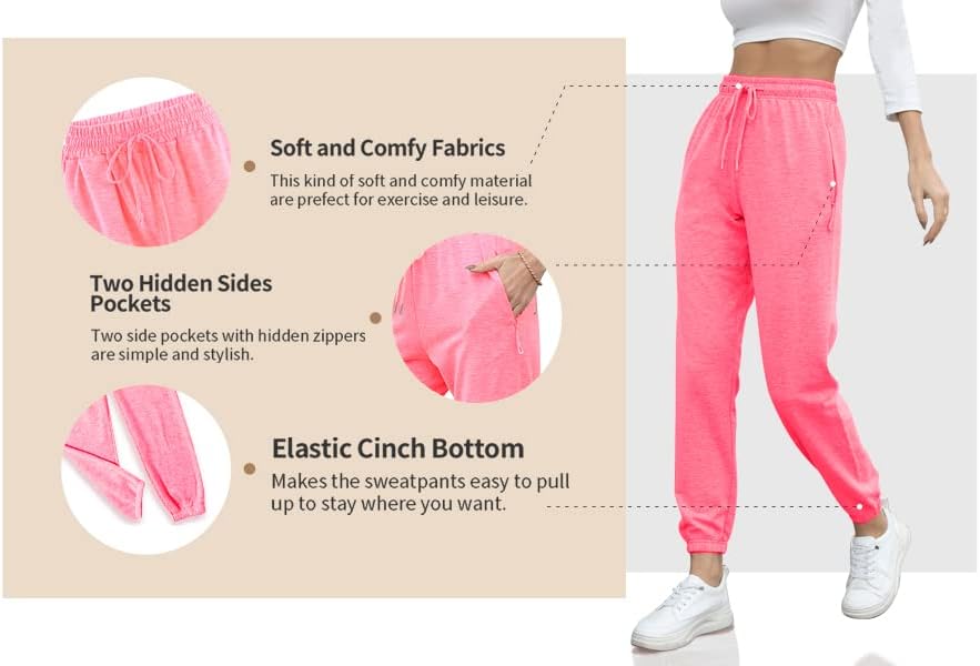 Kadın Cinch Alt Sweatpants Yüksek Belli İpli Jogger Ter Pantolon dinlenme pantolonu Gizli Cepli