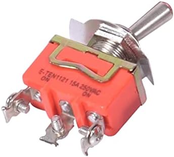 HIFASI 1 Adet Mini 3-Pin ON-ON 3 Dosya Geçiş Anahtarı 15A 250 V AC Turuncu E-TEN1121 (Renk: E-TEN1121)