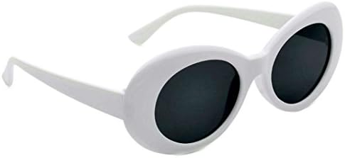 WebDeals-Oval Yuvarlak Retro Güneş Gözlüğü Renk Tonu veya Duman Lensleri…