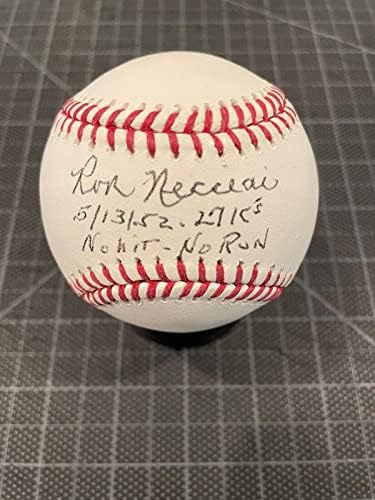 Ron Necciai Pittsburgh Pirates 5/13/52 27 K's No Hit No Run İmzalı Beyzbol Jsa İmzalı Beyzbol Topları
