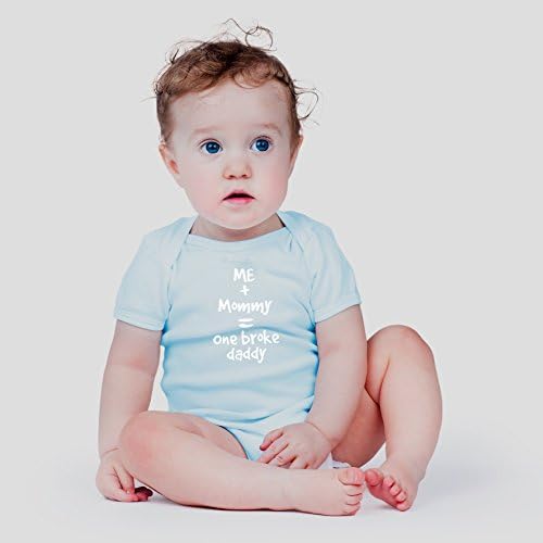 AW Modası Bana + Anne = Bir Kırdı Baba Sevimli Yenilik Komik Bebek Tek parça Bebek Bodysuit