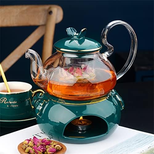 SDFGH İskandinav İngilizce Öğleden Sonra Çay Seramik Cam çiçek çayı Seti ısıtma Siyah Çay Bitkisel Çay Meyve Demlik