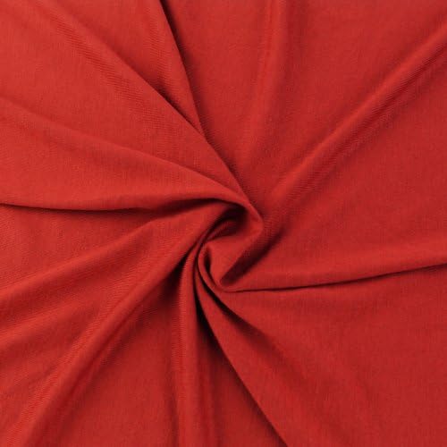 Kırmızı Scarlet Rayon Jersey Streç Örme Kumaş Cıvata tarafından-10 Metre (Toptan Fiyat)