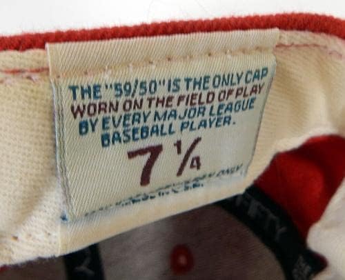 1999 St. Louis Cardinals Darren Bragg 22 Oyun Kullanılmış Kırmızı Şapka 7.25 DP22808 - Oyun Kullanılmış MLB Şapkaları