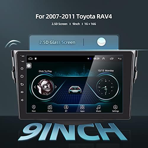 NHOPEEW araba android müzik seti 2006-2012 Toyota RAV4 için 9 inç Dokunmatik Ekran Radyo ile Bluetooth / GPS Navigasyon