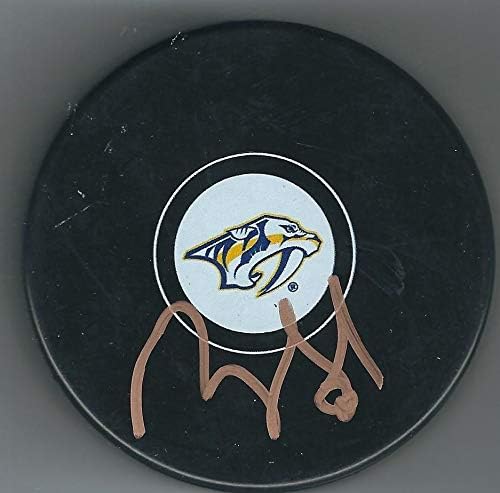 İmzalı RYAN SUTER Nashville Predators Hokey Diski-İmzalı NHL Diskleri
