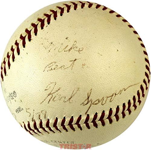 Karl Spooner İmzalı Vintage NL Beyzbol Yazılı 5/79 İmzalı Beyzbol Topları