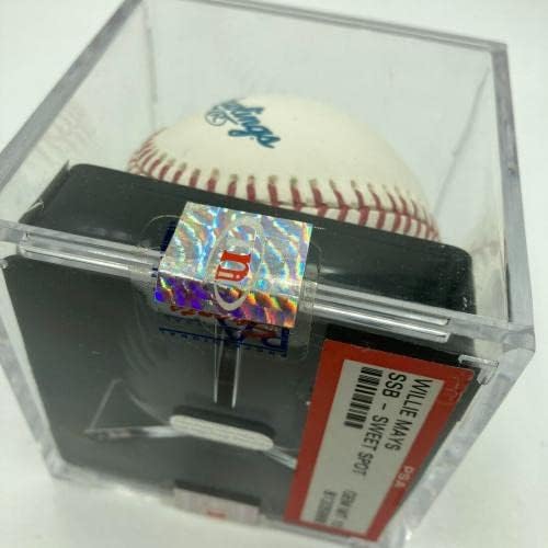 Güzel Willie Mays PSA DNA Dereceli Mücevher Nane 10 İmzalı Beyzbol Birinci Ligi - İmzalı Beyzbol Topları