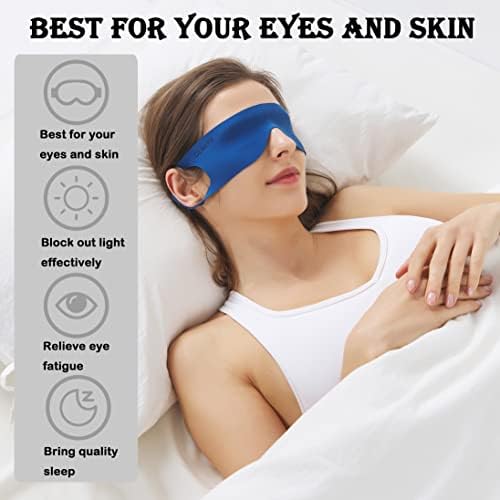 Uyku Maskesi Yan Uyuyanlar için Yumuşak Göz Kapağı Kadın Erkek Karartma Göz Maskesi Hafif Körü Körüne Seyahat için