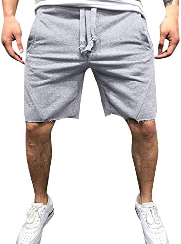Ozmmyan Spor Şort Erkekler için Yaz Rahat Spor Koşu Elastik Bel Şort İş Pantolonu Pantolon