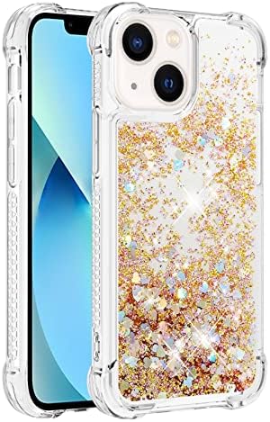 Telefon Kılıfı Glitter Kılıf iPhone 13 Mini Kılıf ile uyumlu Kadın Kızlarla uyumlu Girly Sparkle Sıvı Lüks Yüzen Bataklık