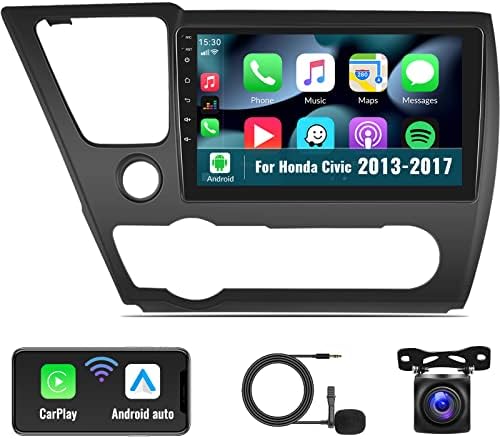 Honda Civic 2013-2017 için Android 11 Araba Stereo Radyo Radyo, 9 Dokunmatik Ekran ın-Dash GPS Navigasyon, Bluetooth,