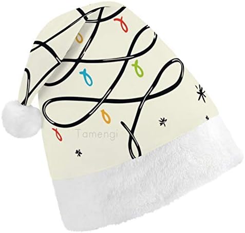 Noel Noel Baba Şapkası, Yetişkinler için Merry Christmas Noel Tatil Şapkası, Yeni Yıl Şenlikli Kostüm Tatil Partisi
