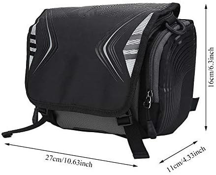 Alomejor Bisiklet Gidon Çantası Motosiklet Gidon Tutucu basit omuz çantası Su Geçirmez sabitleme kaidesi (siyah)