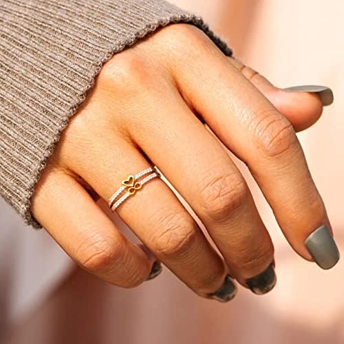 Kadın alyanslar Moda Basit Alaşım Nişan Yüzüğü Takı Kadınlar için İstiflenebilir Teklif Yüzük Takı Hediyeler Anksiyete