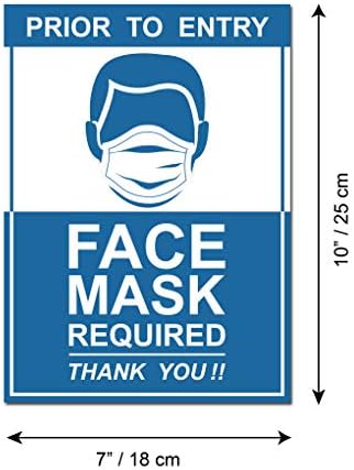 YÜZ MASKESİ Gerekli İşareti Müşterilerden Yüz Maskesi Takmalarını İstemek için Çıkarılabilir İşaret İş Kapısı İşareti