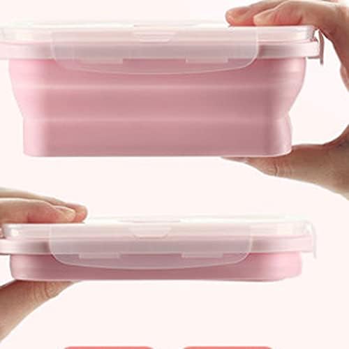 QYTECfh yemek kutusu Silika Jel Taze Tutma Kutusu Aile için, Katlanabilir, Bento Kutusu olarak Kullanılabilir