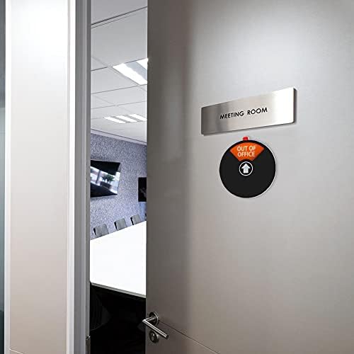 Ofis kapısı için 2 adet 6 inç gizlilik işareti, ofis dışında gizlilik işareti / rahatsız etmeyin işareti Komik / lütfen